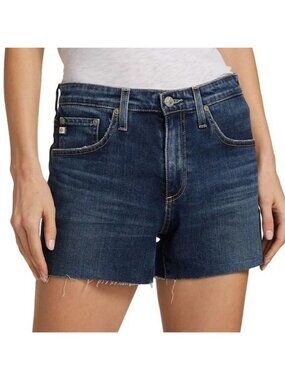 AG Adriano Goldschmied The Hailey Cut Off Jean Shorts Denim Casual Classic Women